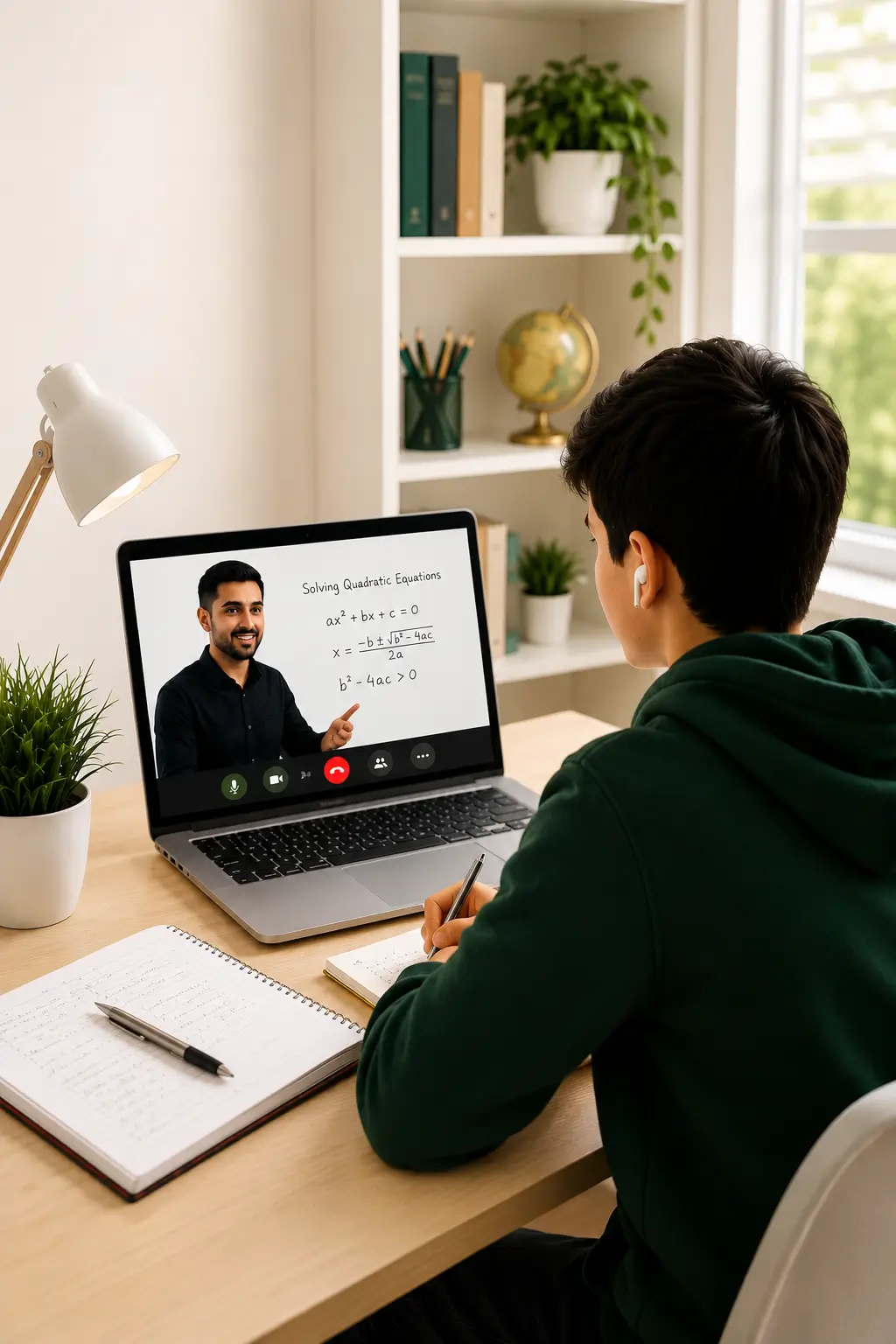 Student receiving one-to-one online IGCSE Maths tutoring